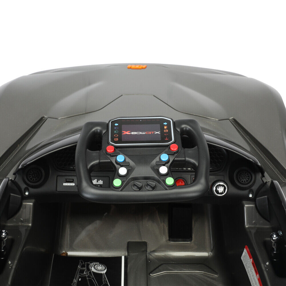 2.4G RC Electric Ride-On Car with MP3 Player and LED Lights - 3 Speeds for Kids