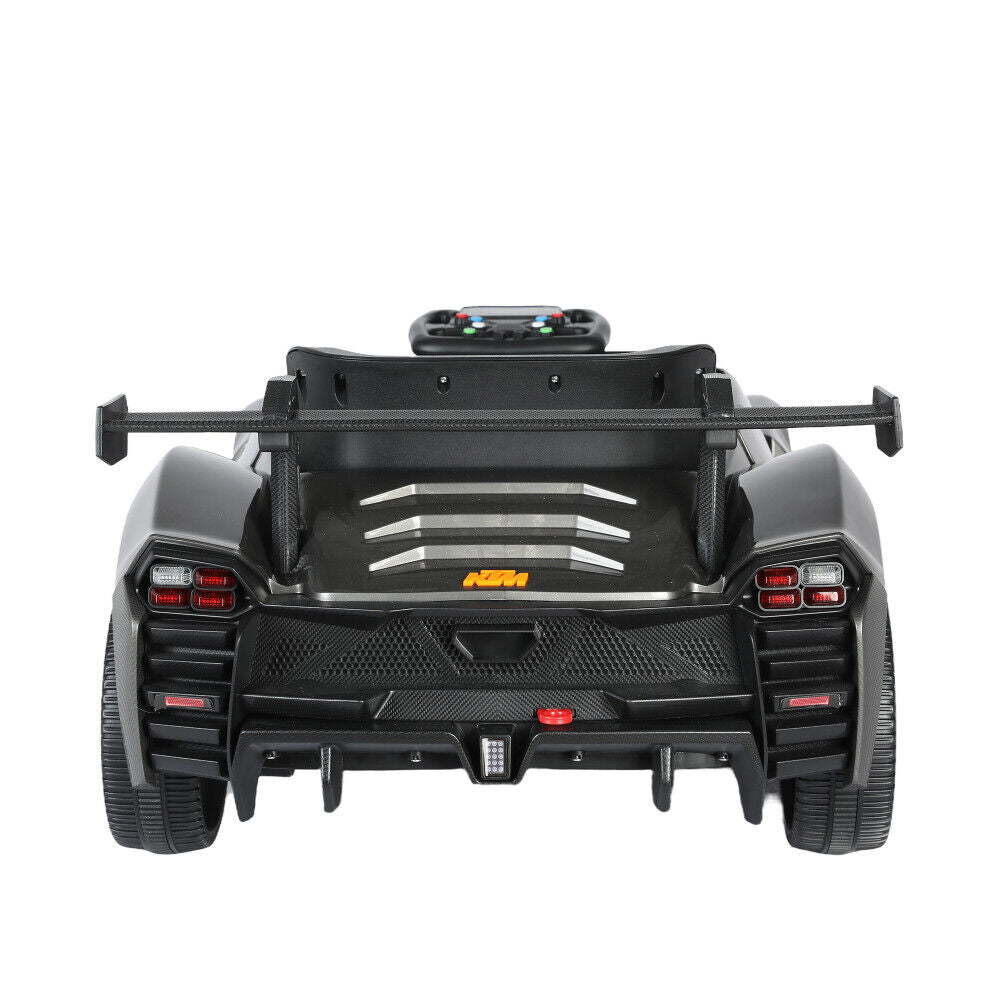 2.4G RC Electric Ride-On Car with MP3 Player and LED Lights - 3 Speeds for Kids