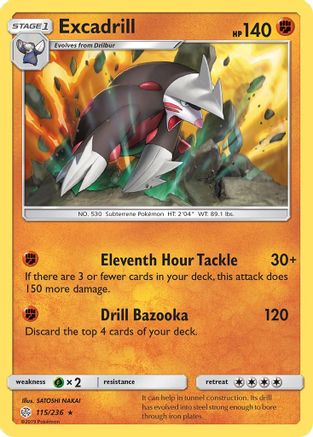 Excadrill 115/236 - SM  Cosmic Eclipse Holofoil