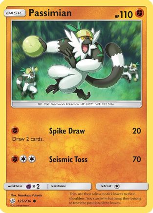 Passimian 125/236 - SM  Cosmic Eclipse Reverse Holofoil