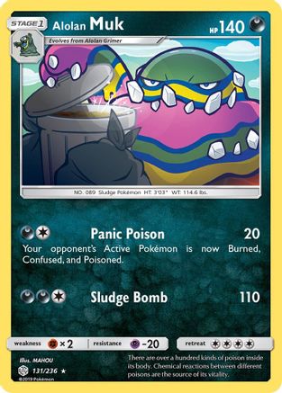 Alolan Muk 131/236 - SM  Cosmic Eclipse