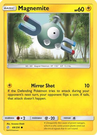Magnemite 068/236 - SM  Cosmic Eclipse Reverse Holofoil