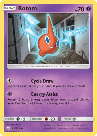 Rotom 086/236 - SM  Cosmic Eclipse Reverse Holofoil