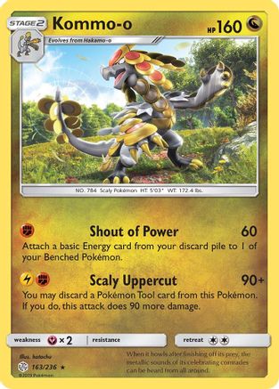 Kommo-o 163/236 - SM  Cosmic Eclipse Holofoil