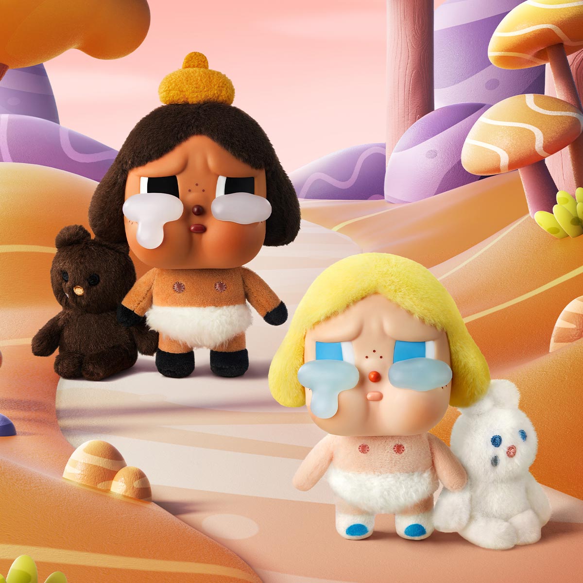 CRYBABY Crying Again Series-Vinyl Face Plush Blind Box (1 Blind Box)