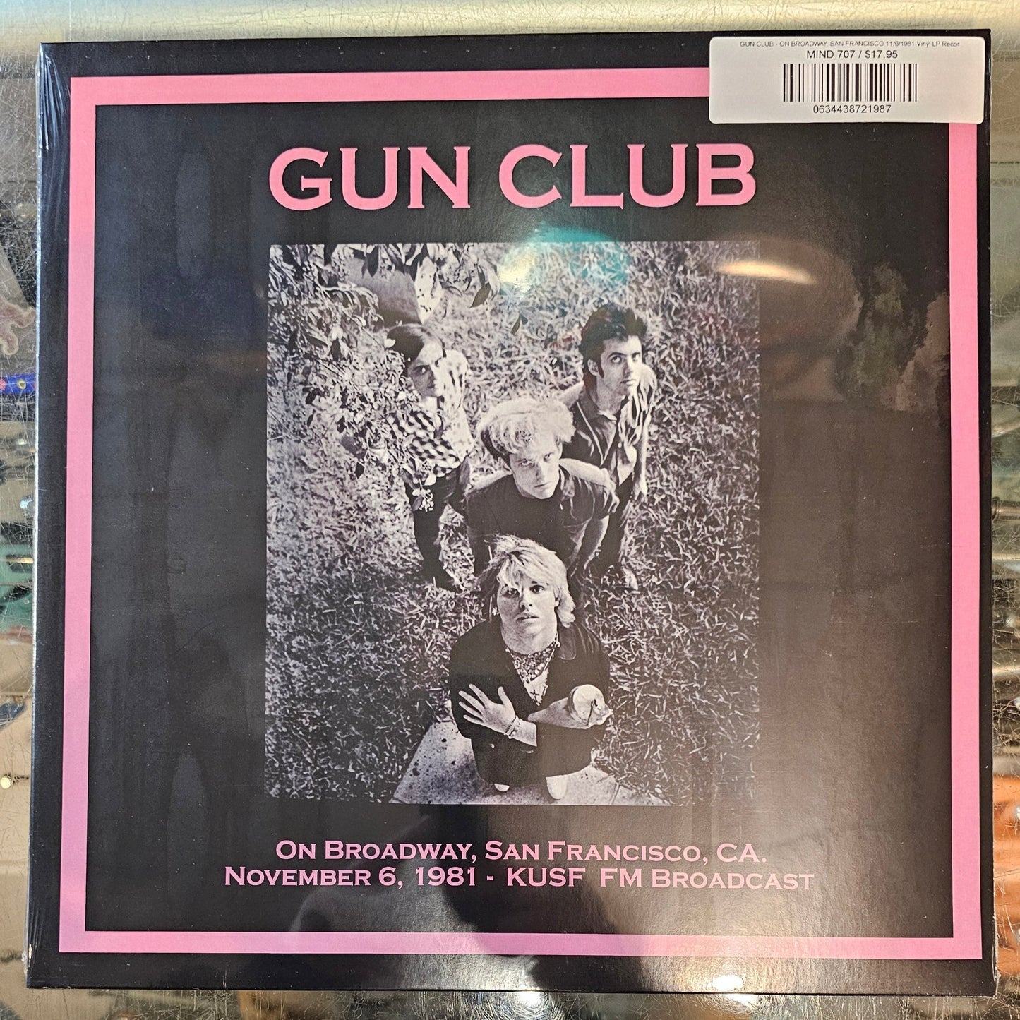 GUN CLUB - ON BROADWAY, SAN FRANCISCO 11/6/1981 Vinyl LP Record *Unofficial Release*