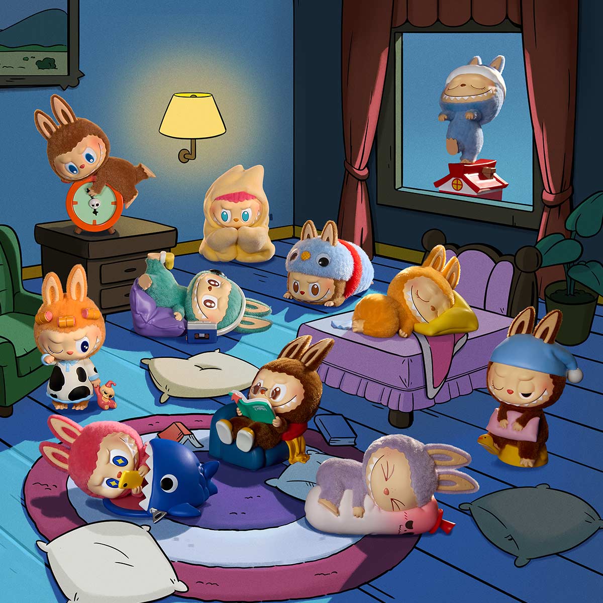 POPMART THE MONSTERS 1:00 A.M. Series Figures Blind Box (1 Blind Box)