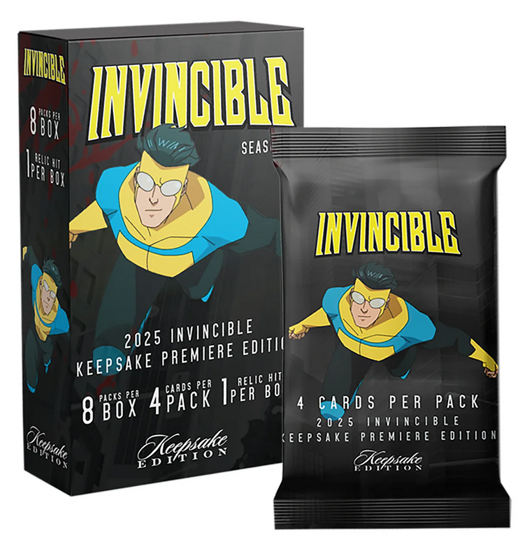 Invincible Season 1 2025 Keepsake Premiere Trading Cards Blaster Box (10/29/2025) - Golden Apple Comics