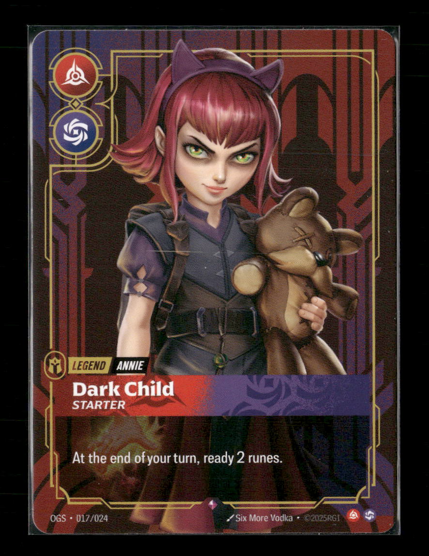 Annie - Dark Child (Starter) #017/024 Rare - Riftbound Origins: Proving Grounds - Golden Apple Comics
