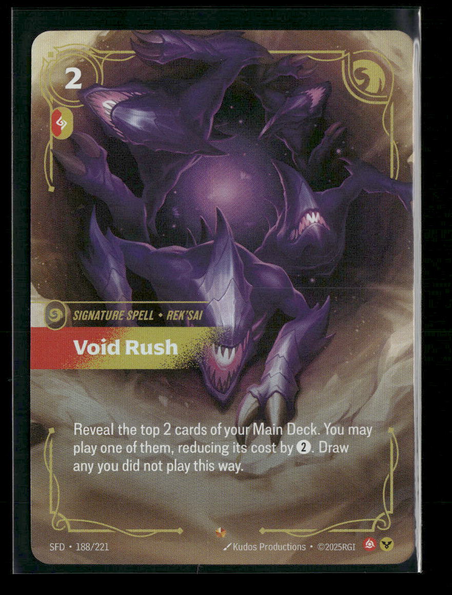 Void Rush #188/221 Foil Epic - Riftbound Spiritforged
