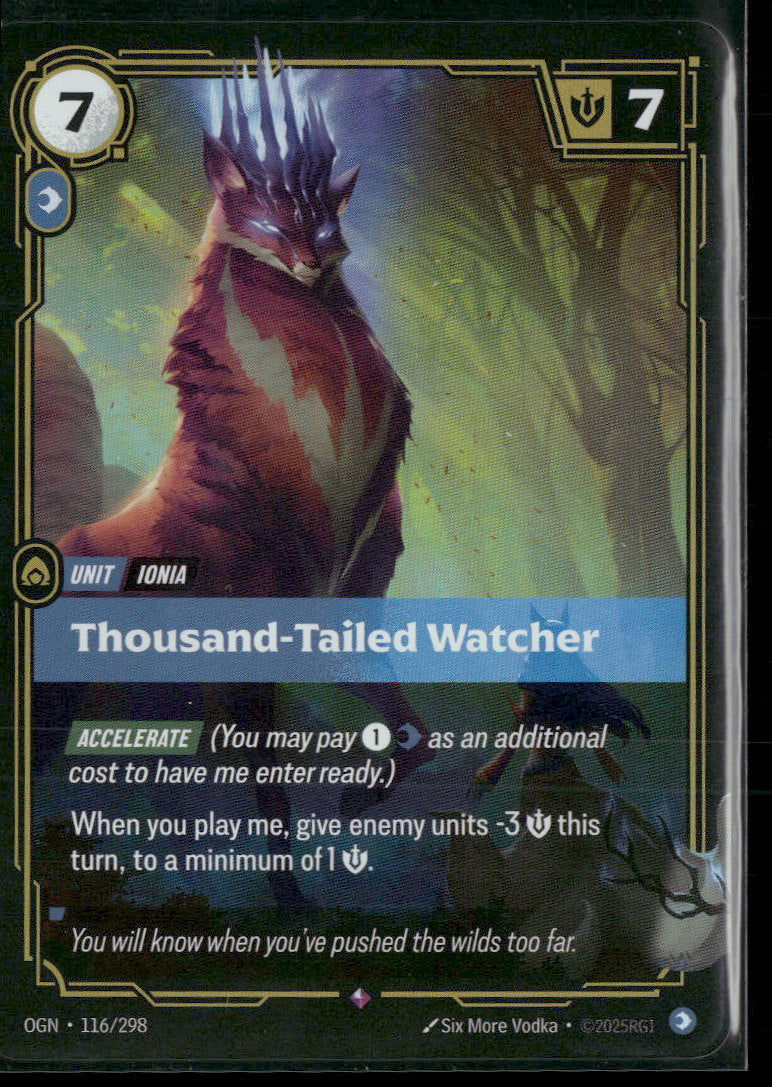 Thousand-Tailed Watcher #116/298 Rare - Riftbound Origins