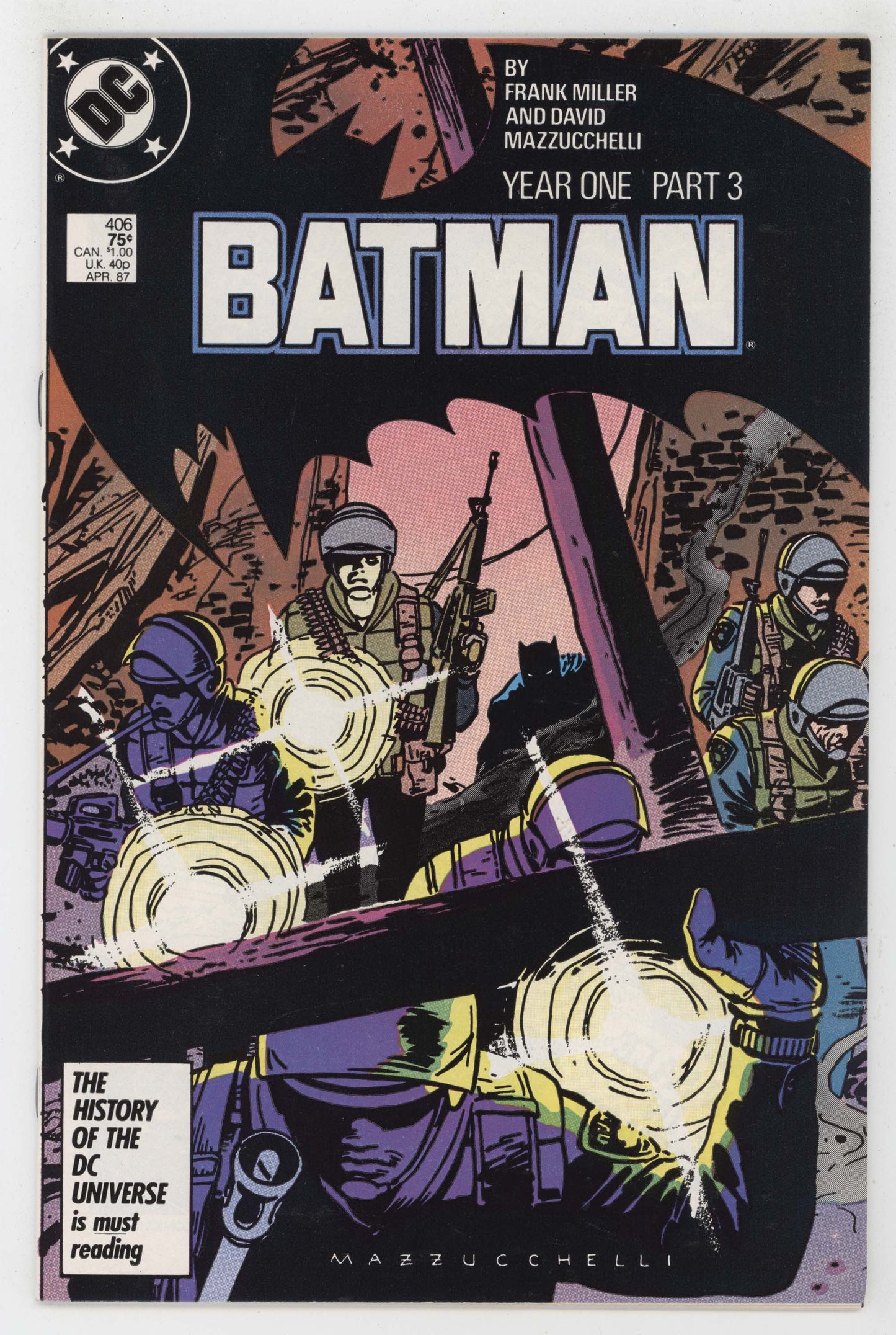 Batman 406 DC 1987 NM 1st Print Year One Frank Miller Catwoman