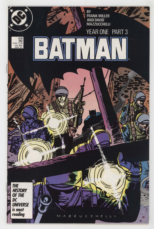 Batman 406 DC 1987 NM 1st Print Year One Frank Miller Catwoman