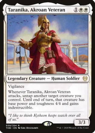 MTG: 39/254 Taranika, Akroan Veteran (TBD) (Promo)