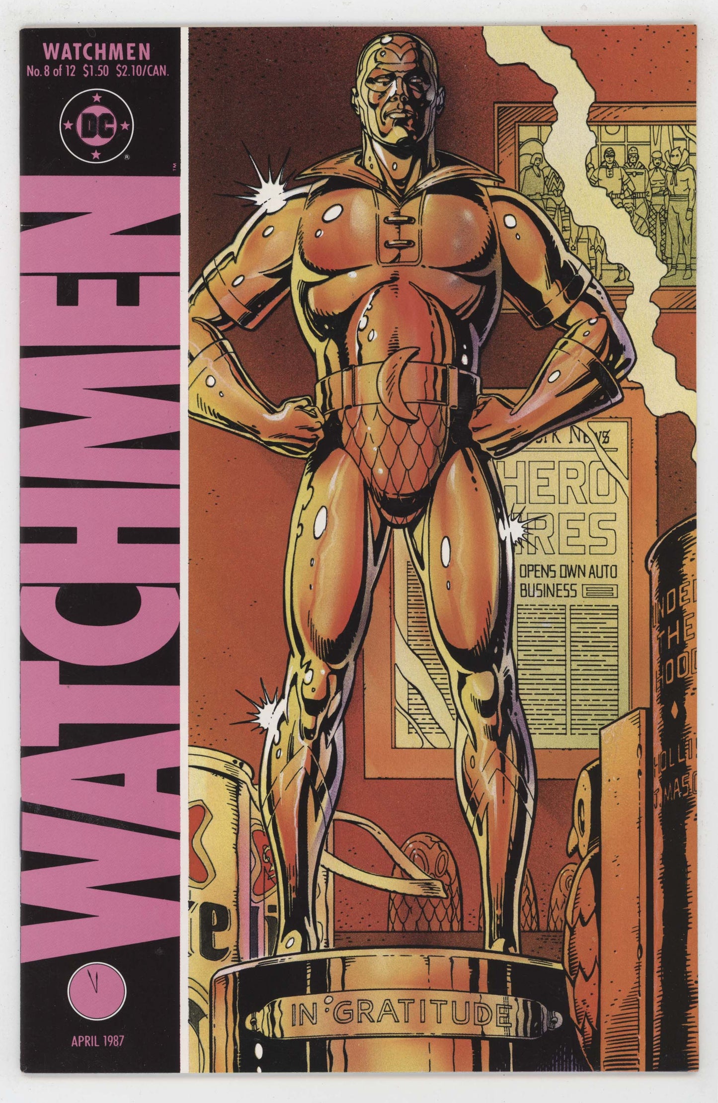 Watchmen 8 DC 1987 VF Rorschach Dr. Manhattan Alan Moore