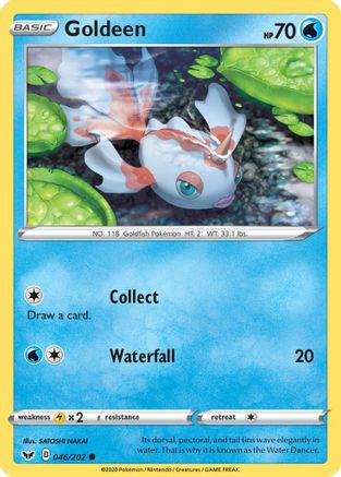 Goldeen () 046/202 - SWSH01 Sword & Shield Base Set Reverse Holofoil - Golden Apple Comics