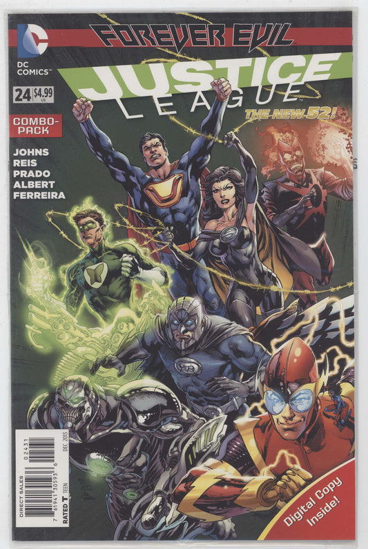 Justice League 24 DC 2013 NM Ivan Reis Combo Pack Variant Geoff Johns