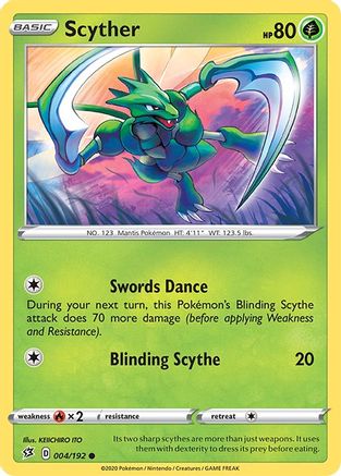 Scyther 004/192 - SWSH02 Rebel Clash