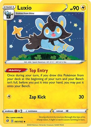 Luxio 061/192 - SWSH02 Rebel Clash Reverse Holofoil