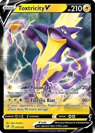 Toxtricity V 070/192 - SWSH02 Rebel Clash Holofoil