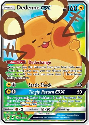 Dedenne GX 195a/214 - Alternate Art Promos Holofoil