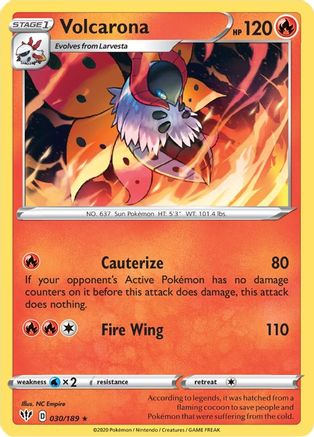 Volcarona 030/189 - SWSH03 Darkness Ablaze