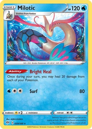 Milotic 039/189 - SWSH03 Darkness Ablaze Holofoil