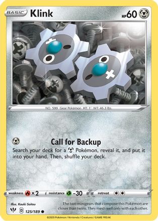 Klink 125/189 - SWSH03 Darkness Ablaze Reverse Holofoil