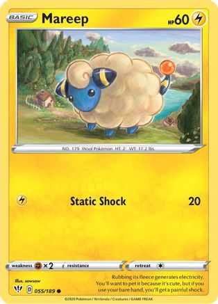 Mareep 055/189 - SWSH03 Darkness Ablaze
