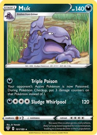 Muk 101/189 - SWSH03 Darkness Ablaze