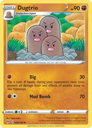 Dugtrio 085/189 - SWSH03 Darkness Ablaze