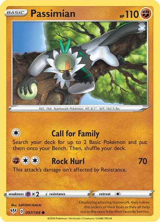 Passimian 097/189 - SWSH03 Darkness Ablaze Reverse Holofoil - Golden Apple Comics