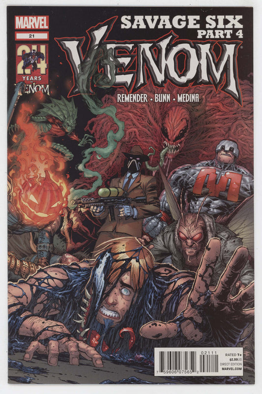 Venom 21 Marvel 2012 NM Tony Moore Rick Remender Toxin