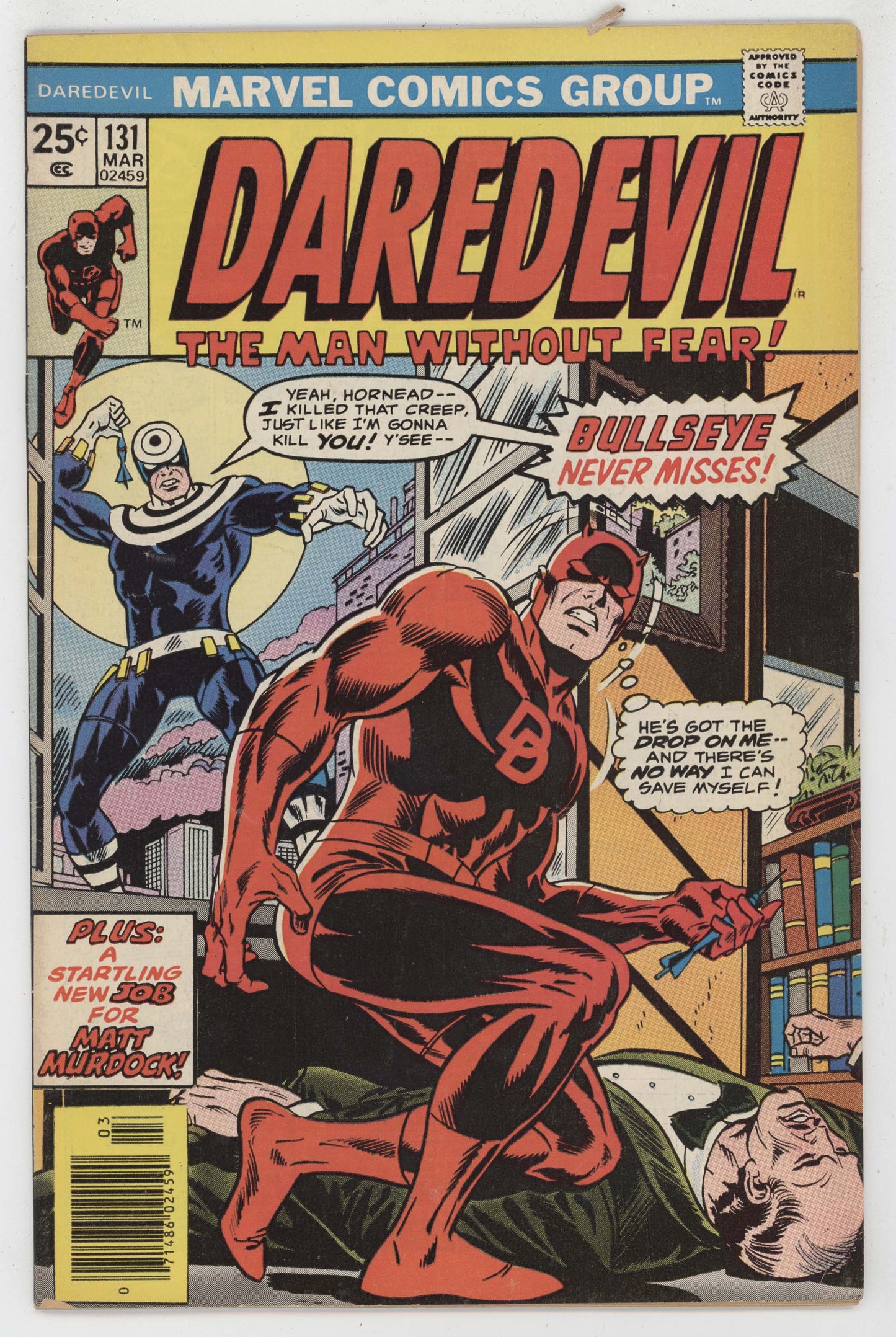 Daredevil 131 Marvel 1976 VG 1st Bullseye Marv Wolfman Rich Buckler