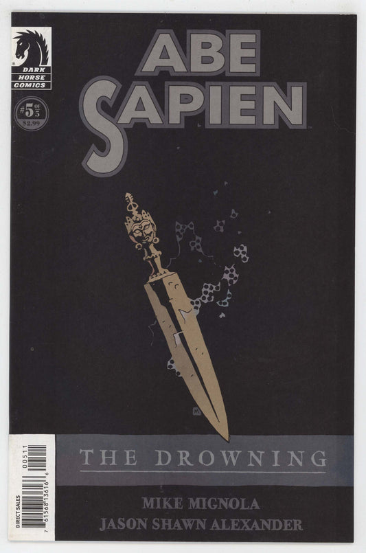 Abe Sapien The Drowning 5 Dark Horse 2008 NM Mike Mignola Hellboy BPRD