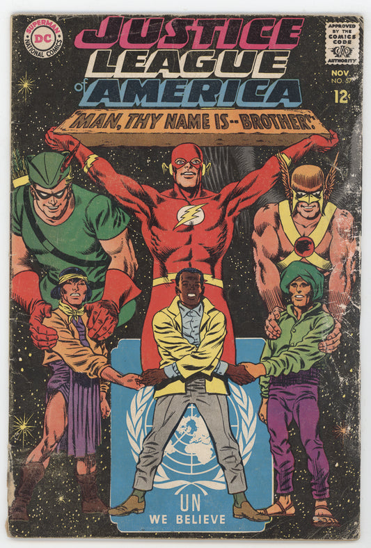 Justice League Of America 57 DC 1967 GD VG Flash Green Lantern Arrow Hawkman