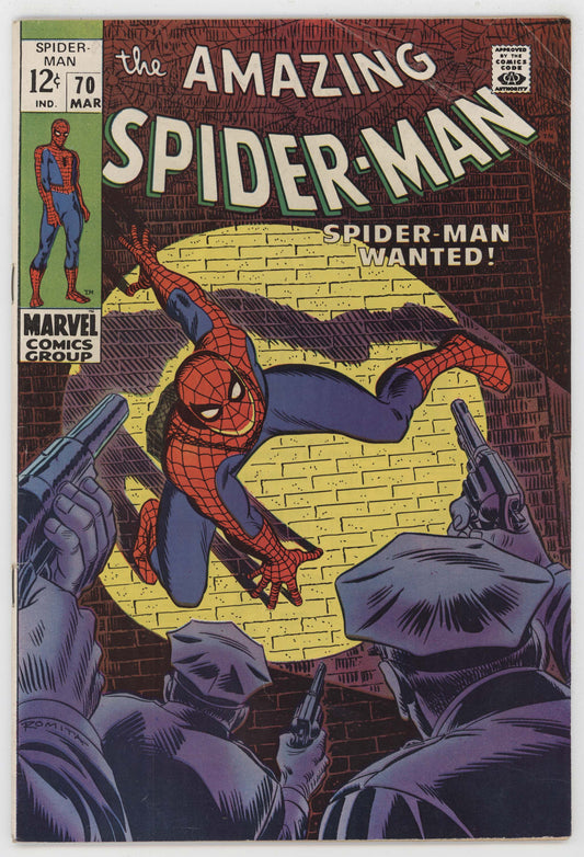 Amazing Spider-Man 70 Marvel 1969 FN Stan Lee Kingpin Vanessa Fisk Spotlight