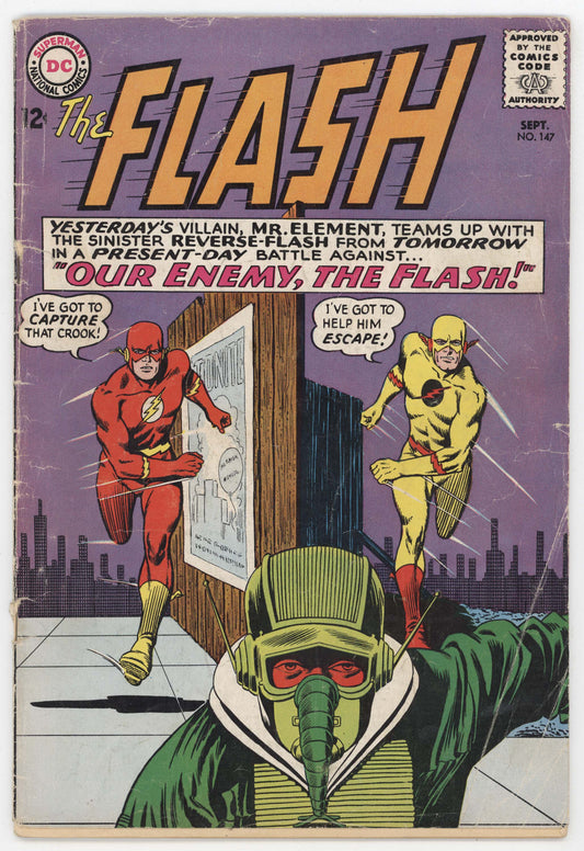 Flash 147 DC 1964 GD VG Carmine Infantino 2nd Reverse Flash Professor Zoom 123 Homage