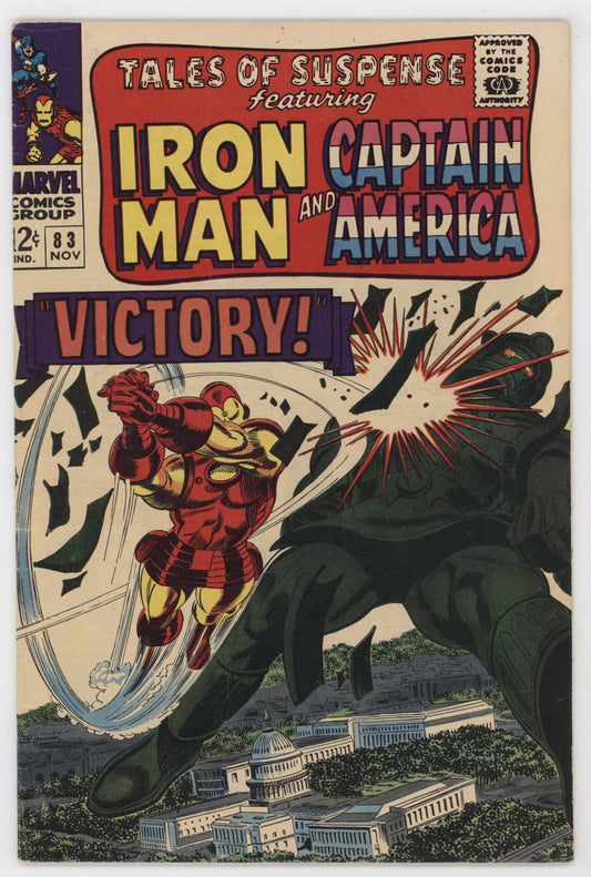 Tales Of Suspense 83 Marvel 1966 FN Iron Man Captain America Gene Colan