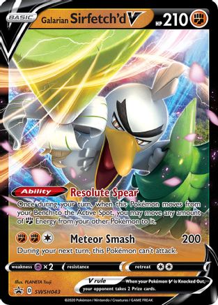 Galarian Sirfetch'd V SWSH043/307 - SWSH Sword & Shield Promo Cards Holofoil