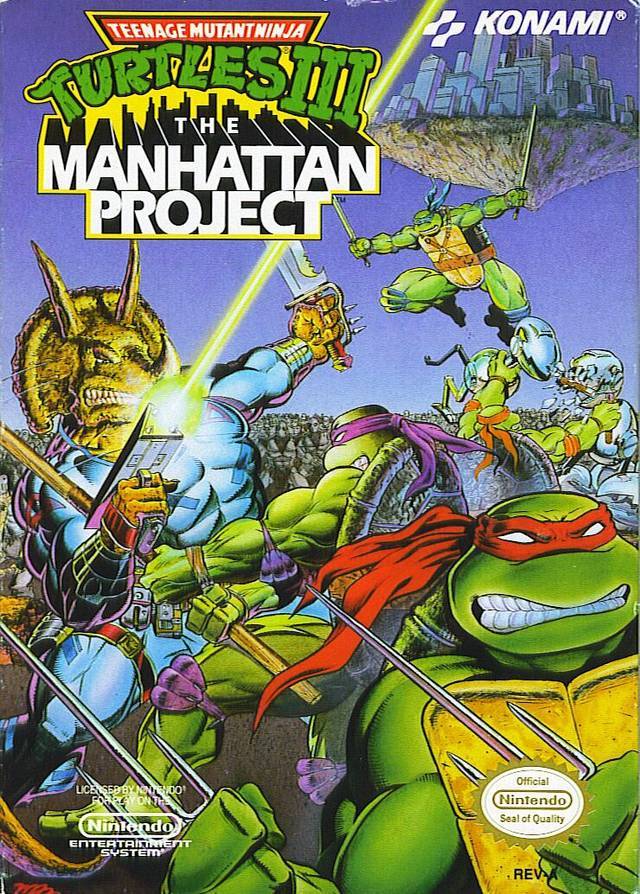 Teenage Mutant Ninja Turtles III The Manhattan Project (Nintendo NES)