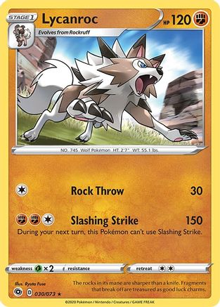 Lycanroc 030/73 - Champions Path Holofoil