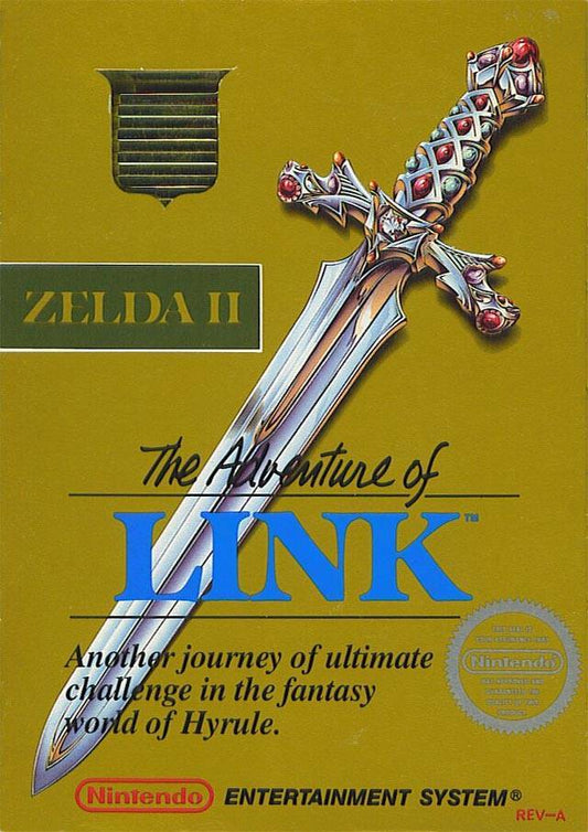 Zelda II: The Adventure of Link (Gold Cart) (Nintendo NES)