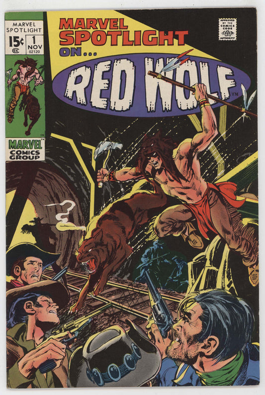 Marvel Spotlight 1 1971 VF 1st Red Wolf Cowboys Neal Adams Gardner Fox