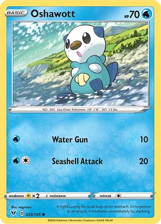 Oshawott 033/185 - SWSH04 Vivid Voltage Reverse Holofoil