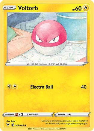 Voltorb 045/185 - SWSH04 Vivid Voltage Reverse Holofoil