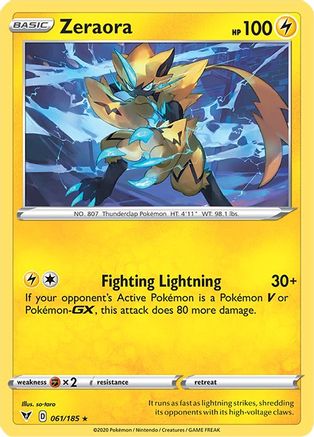 Zeraora 061/185 - SWSH04 Vivid Voltage Holofoil - Golden Apple Comics