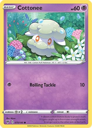 Cottonee 075/185 - SWSH04 Vivid Voltage Reverse Holofoil - Golden Apple Comics