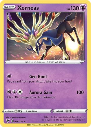 Xerneas 078/185 - SWSH04 Vivid Voltage Holofoil
