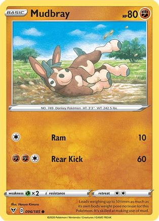 Mudbray 096/185 - SWSH04 Vivid Voltage Reverse Holofoil